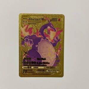 Pokemon Charizard VMAX Gold Trading Card